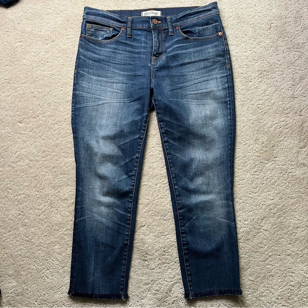 Madewell Raw Hem Capri Jeans 30 Skinny Skinny